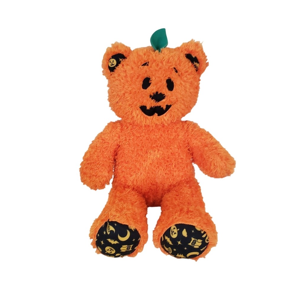 Build-A-Bear Halloween Pumpkin Glow Bear plush‎ toy 16"
